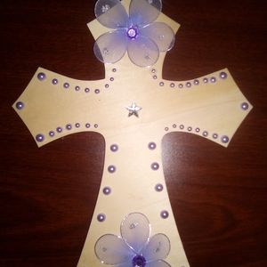 Handcrafted wooden cross